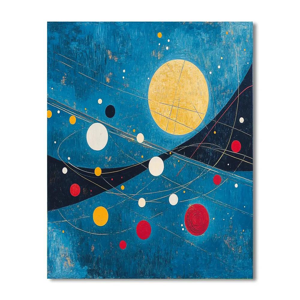 Wassily Kandinsky Inspired Abstract Solar System Symphony Painting by numbers kit