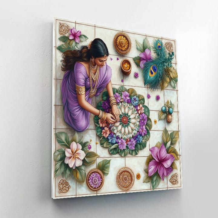Parvati Crafted Mandala Garden Painting by numbers kit