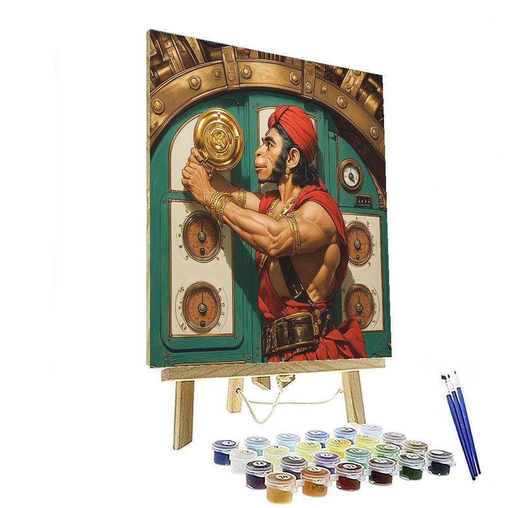 Hanuman Engine Room Of The Sky Ship DIY paint by numbers