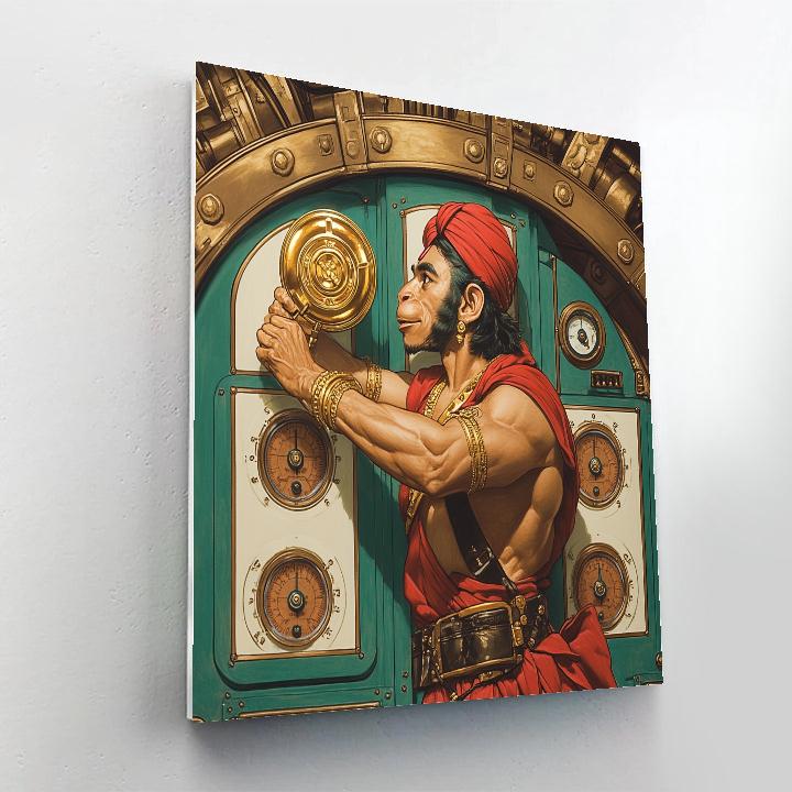 Hanuman Engine Room Of The Sky Ship DIY paint by numbers