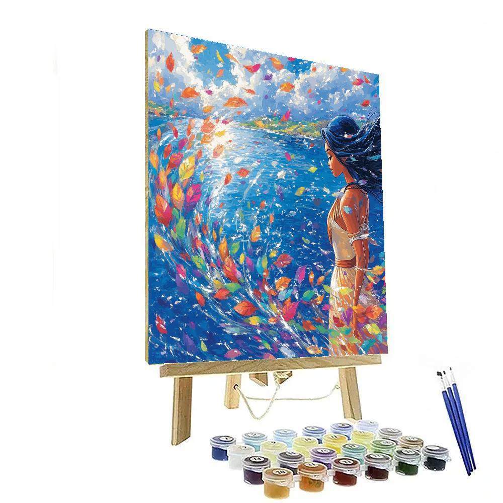 Pocahontas River Breeze Sky Drift Disney Inspired DIY paint by numbers