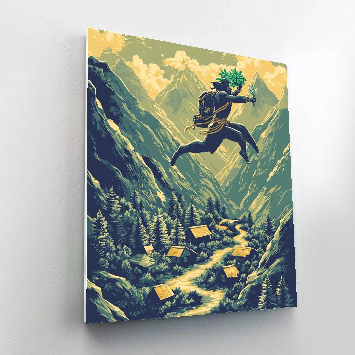 Mountain Herb Quest, Guided By Hanuman Paint by numbers kits
