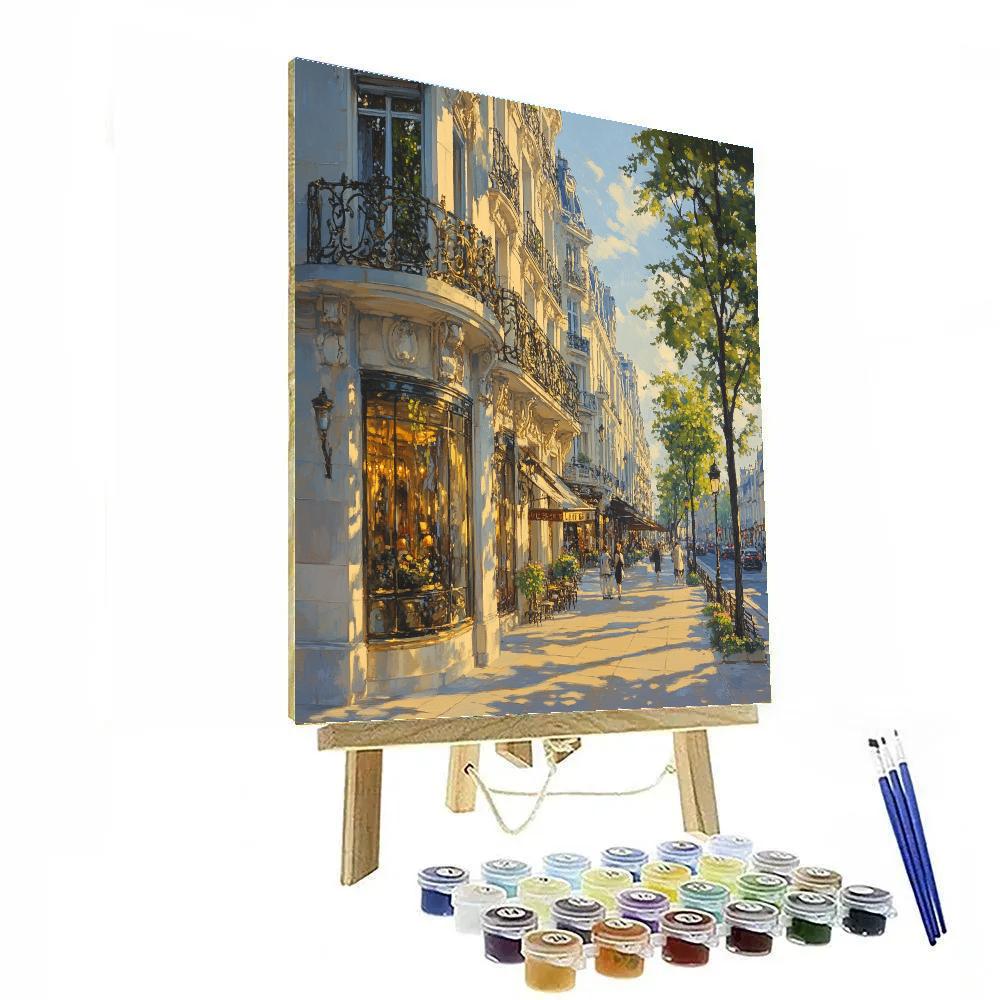 Art Nouveau Facades Along Avenue Louise Brussels Belgium Paint by numbers art