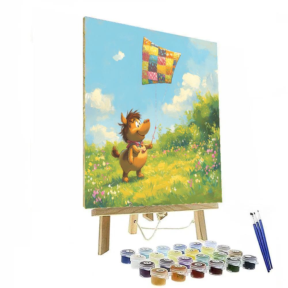 Eeyore Meadow Kite Festival Disney Inspired Number painting