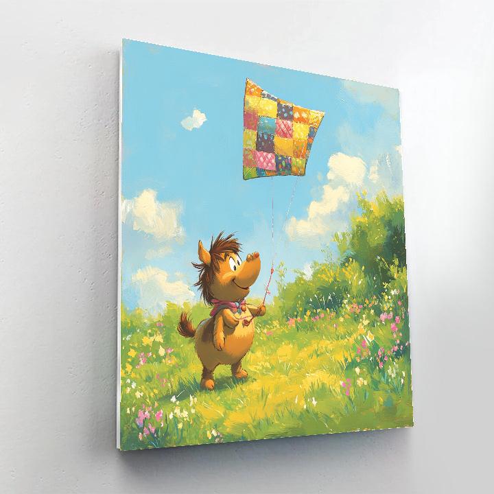 Eeyore Meadow Kite Festival Disney Inspired Number painting