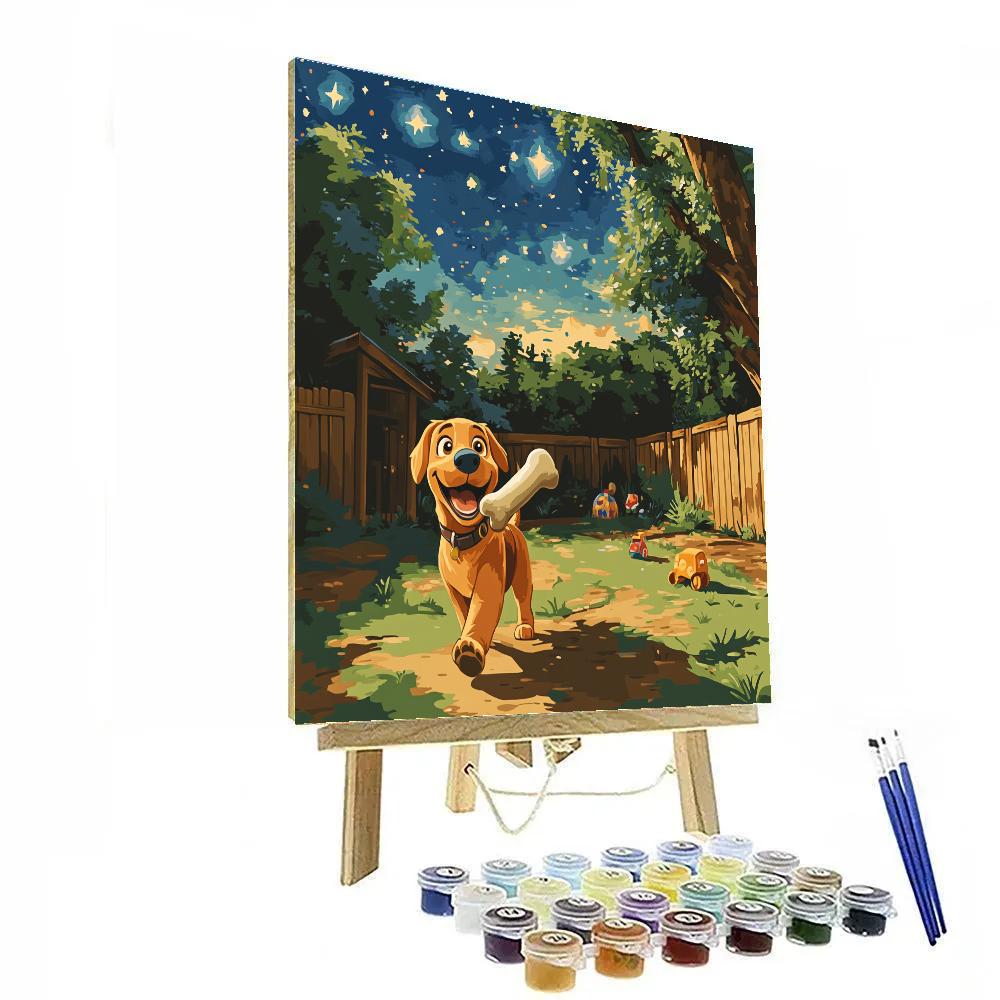 Dug Backyard Galaxy Bone Hunt Disney Inspired paint by color