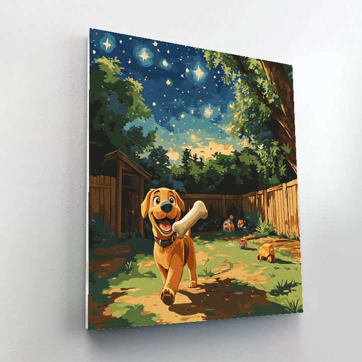 Dug Backyard Galaxy Bone Hunt Disney Inspired paint by color