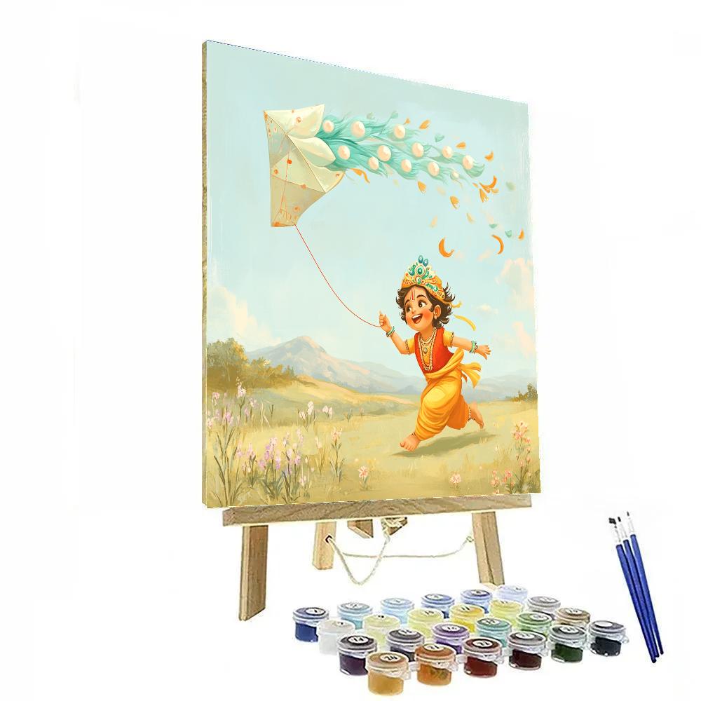 Krishna And The Kite Of Seven Moons DIY paint by numbers