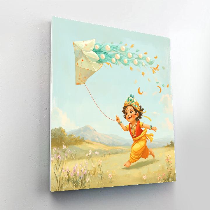 Krishna And The Kite Of Seven Moons DIY paint by numbers
