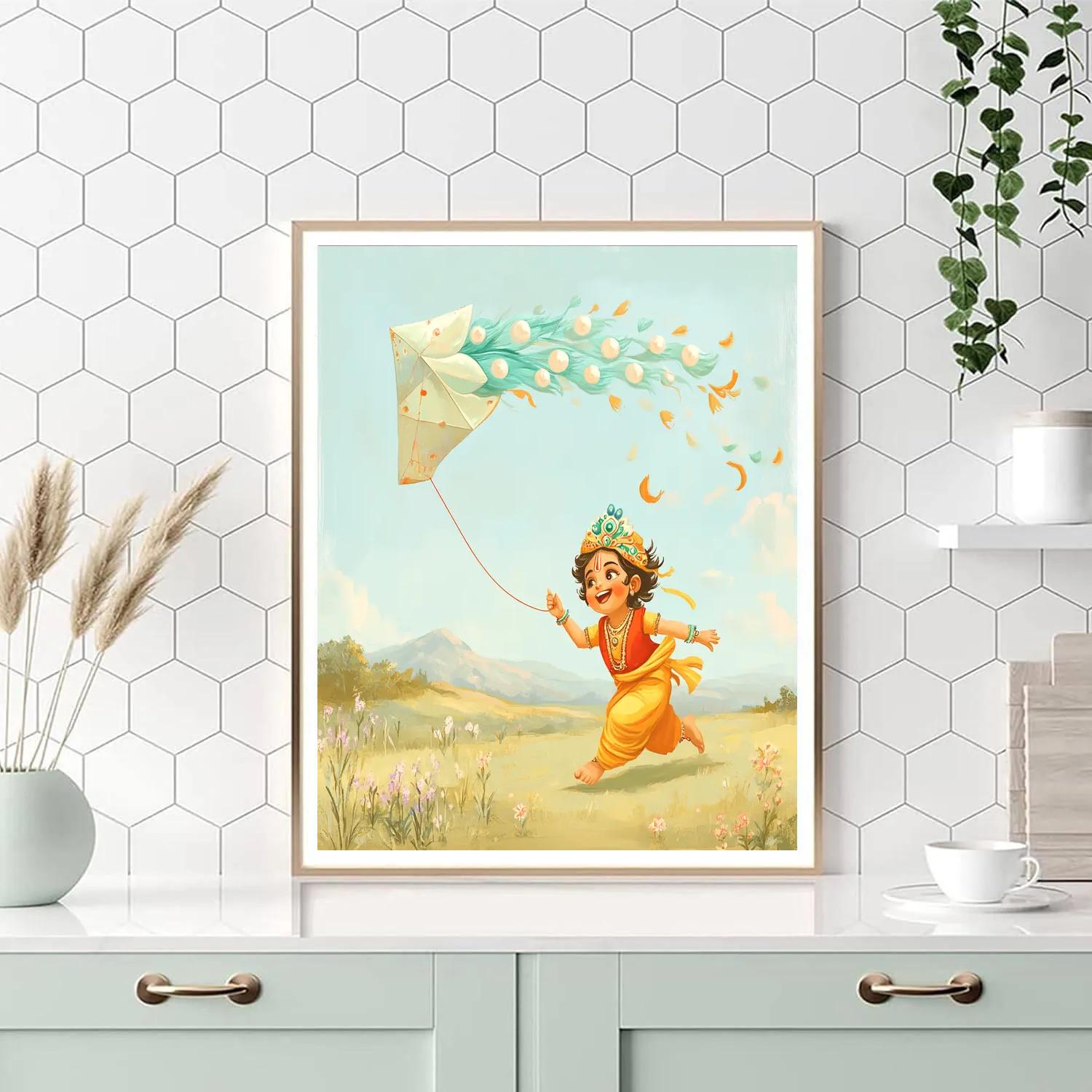 Krishna And The Kite Of Seven Moons DIY paint by numbers