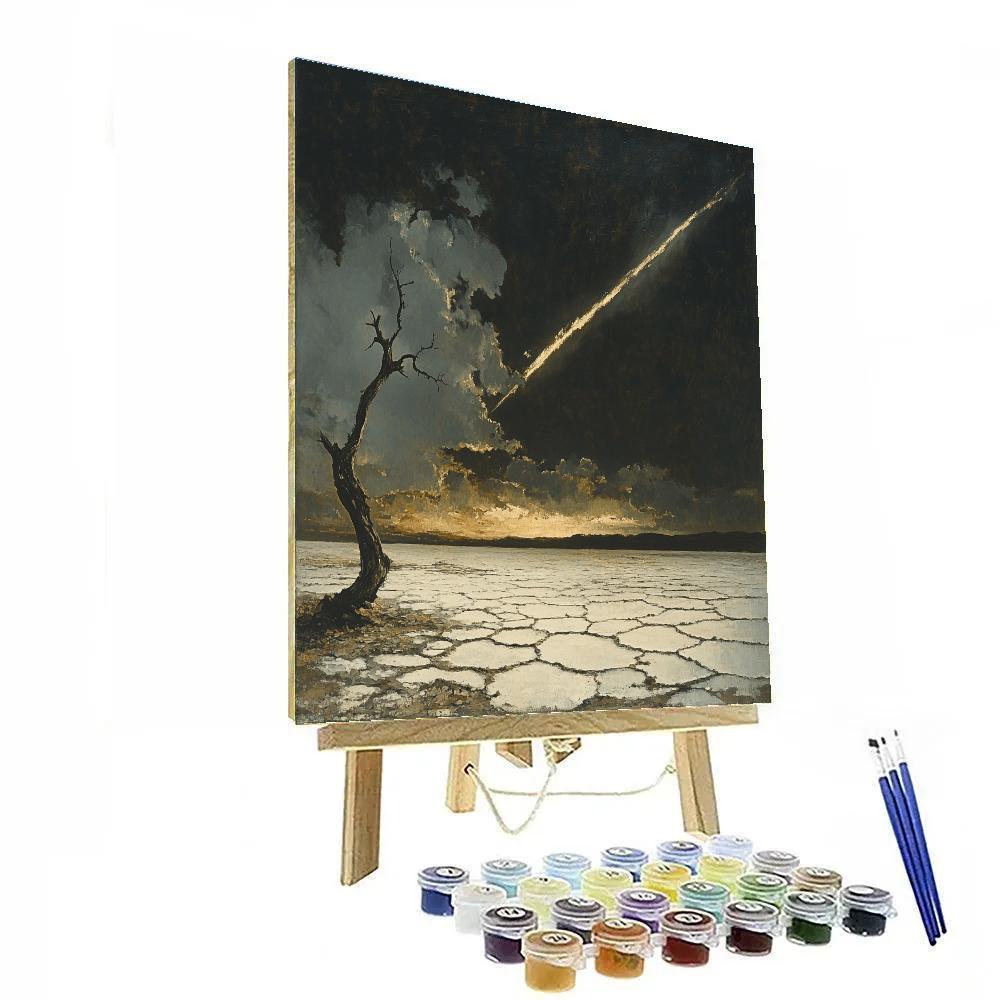 Francisco Goya Inspired Comet Wind Above Salt Flats Painting by numbers kit