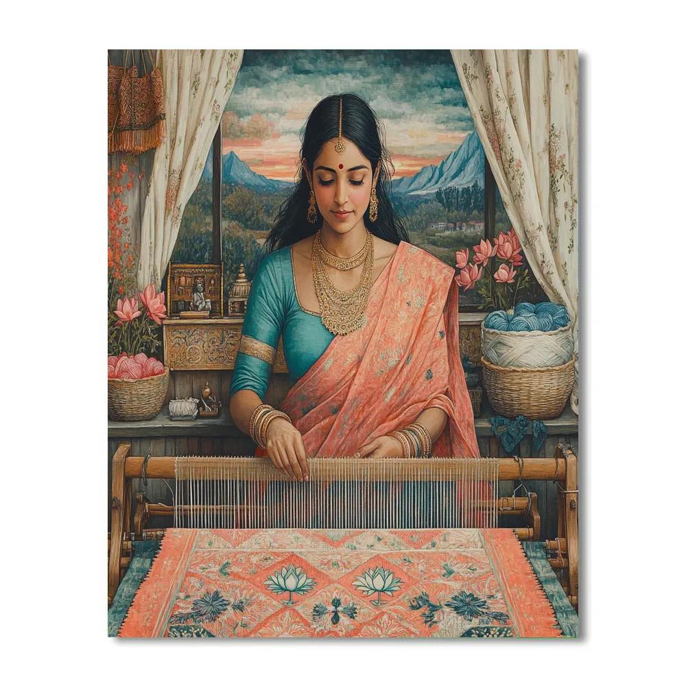 Parvati Weaver Of Sacred Threads Paint by numbers kits