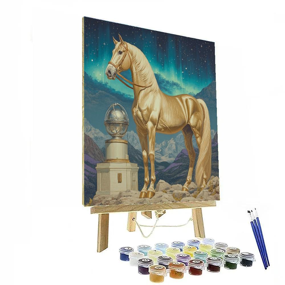 Horse Of The Observatory Ridge paint by color