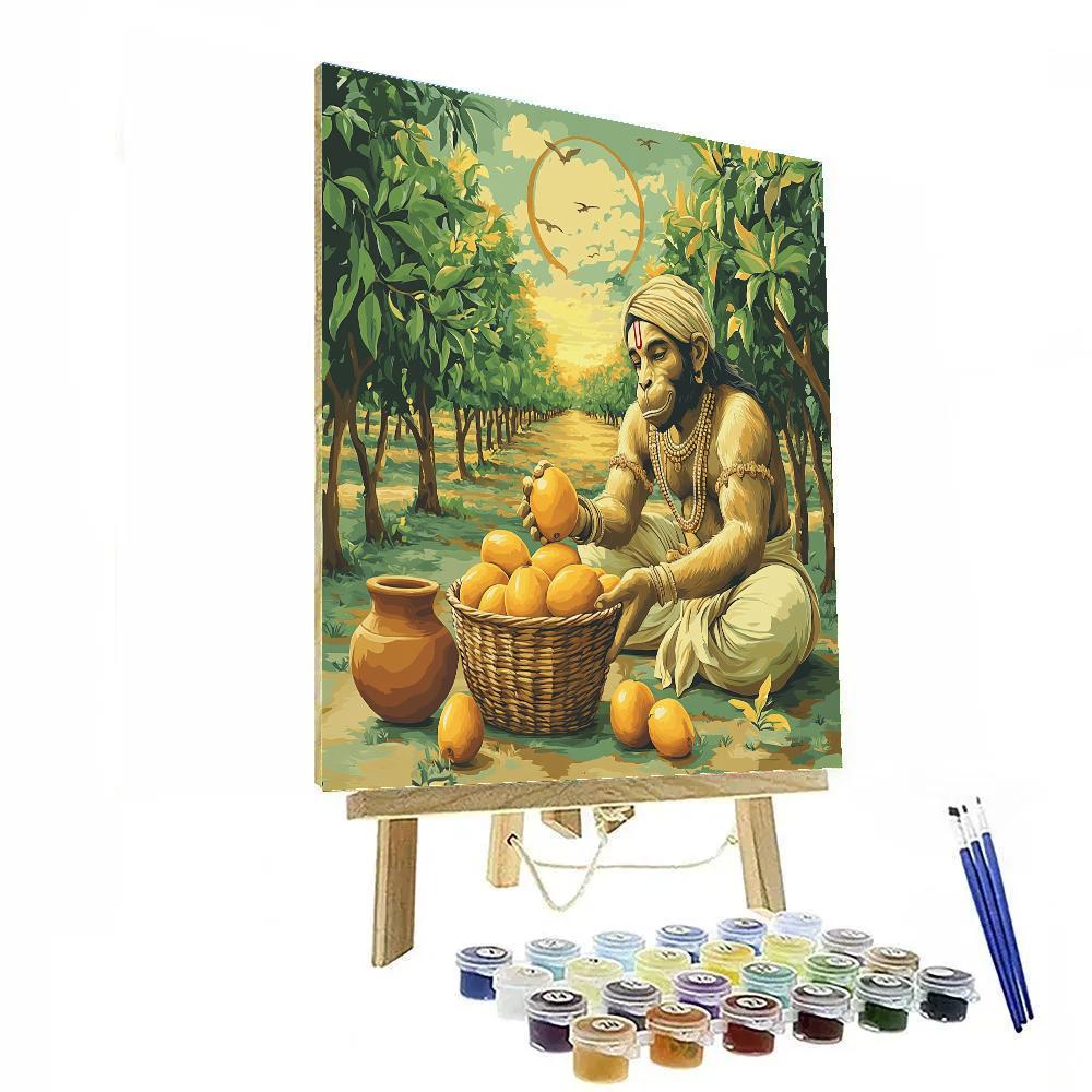 Hanuman Orchard Morning Offering DIY paint by numbers