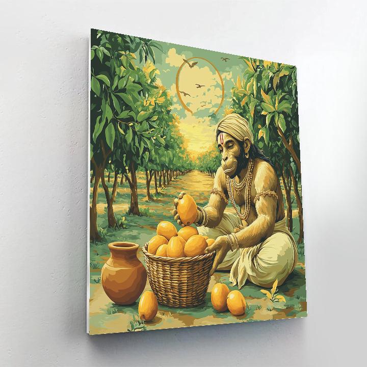 Hanuman Orchard Morning Offering DIY paint by numbers
