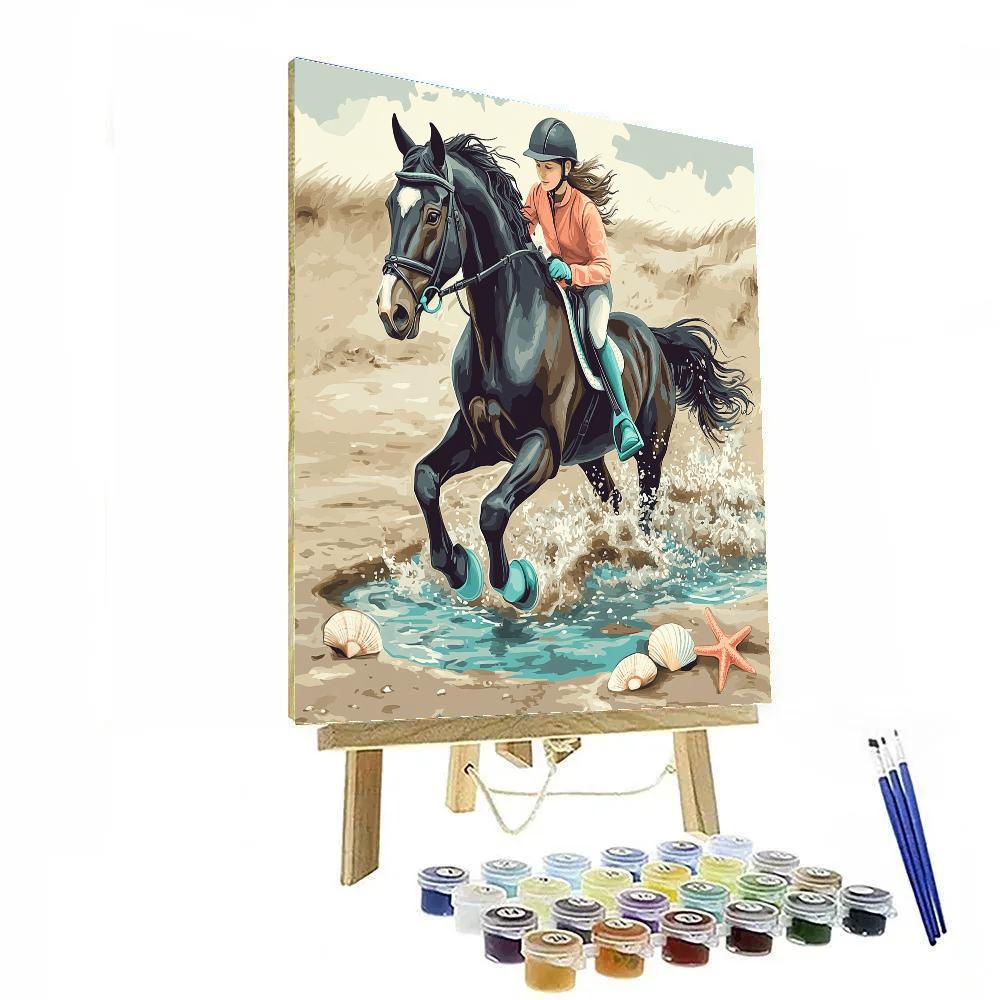 Tidepool Riders With Horse Energy paint by color