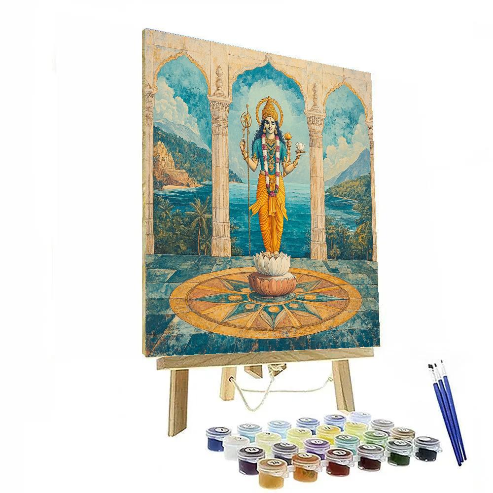 Vishnu In The Palace Of Four Directions DIY paint by numbers
