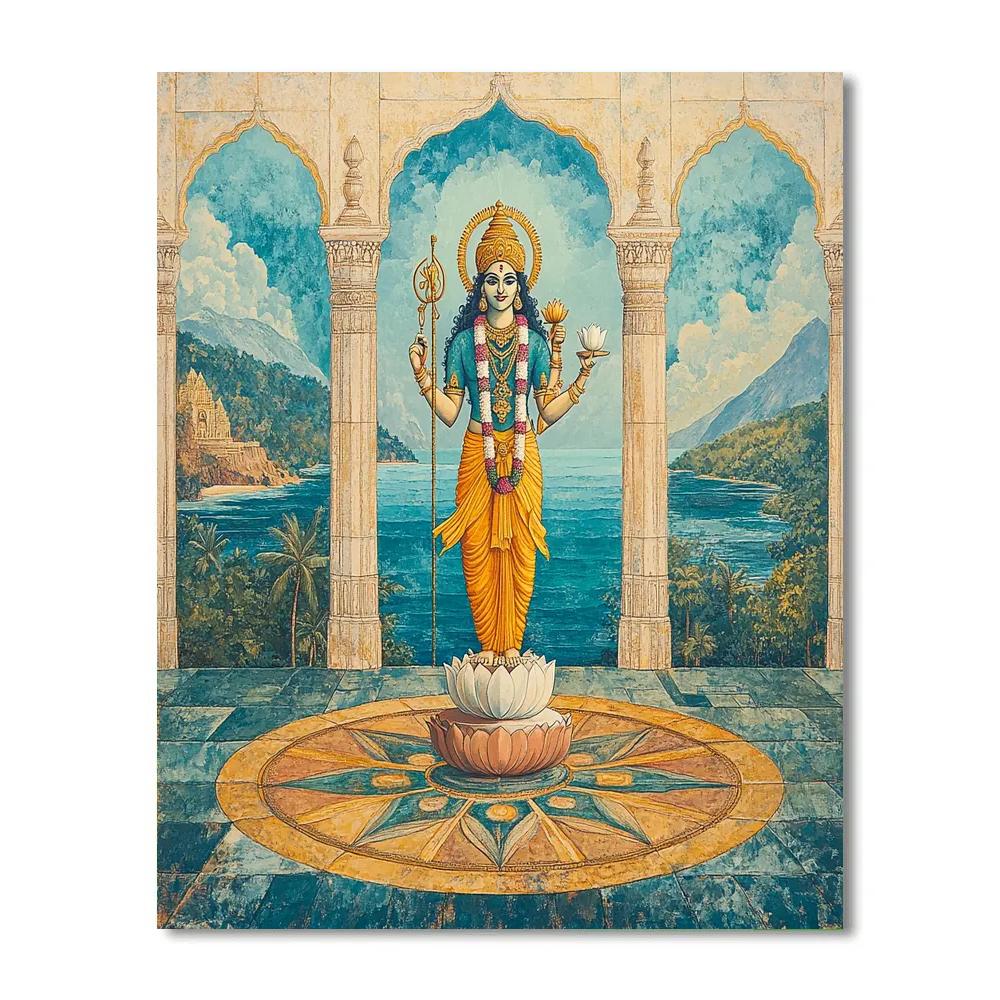 Vishnu In The Palace Of Four Directions DIY paint by numbers