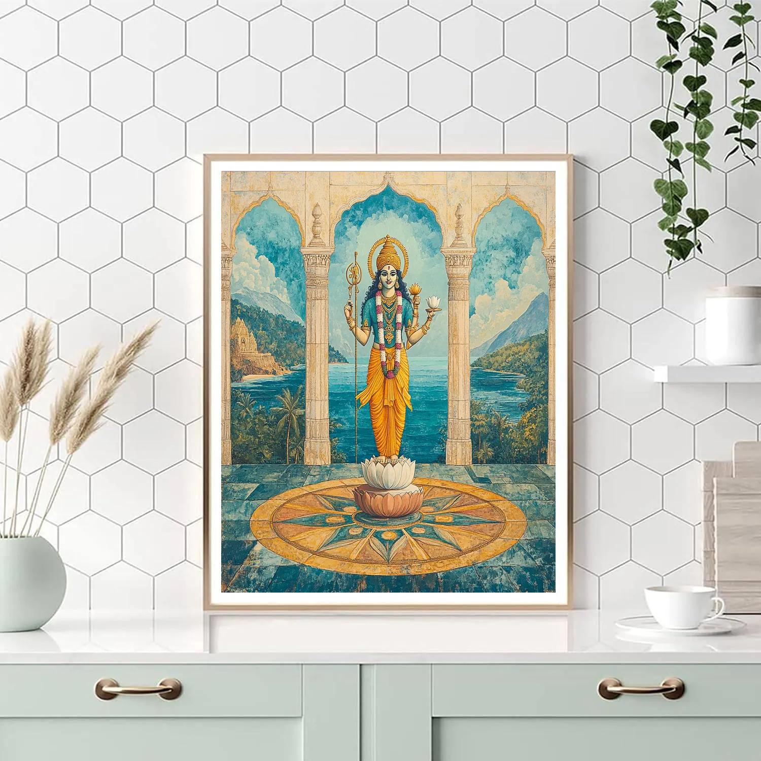 Vishnu In The Palace Of Four Directions DIY paint by numbers