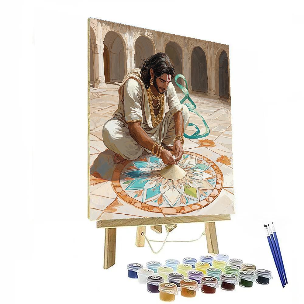 Hanuman Sand Mandala Breeze paint by color