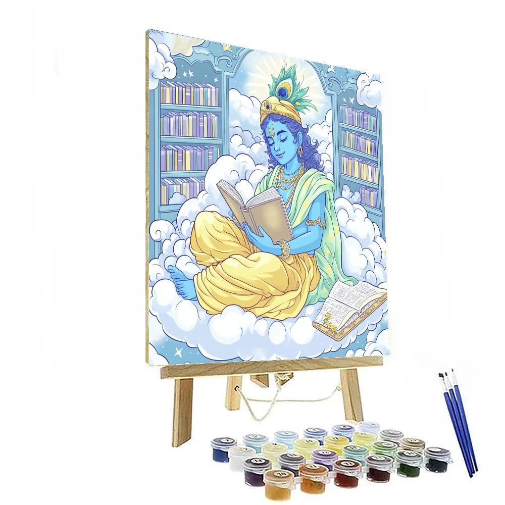 Krishna In The Cloud Library Of Sacred Stories Number painting