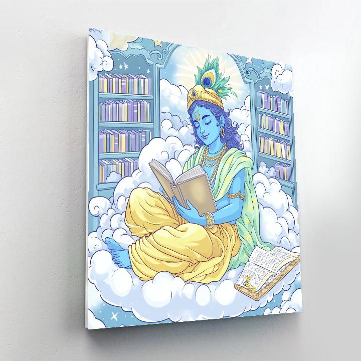 Krishna In The Cloud Library Of Sacred Stories Number painting