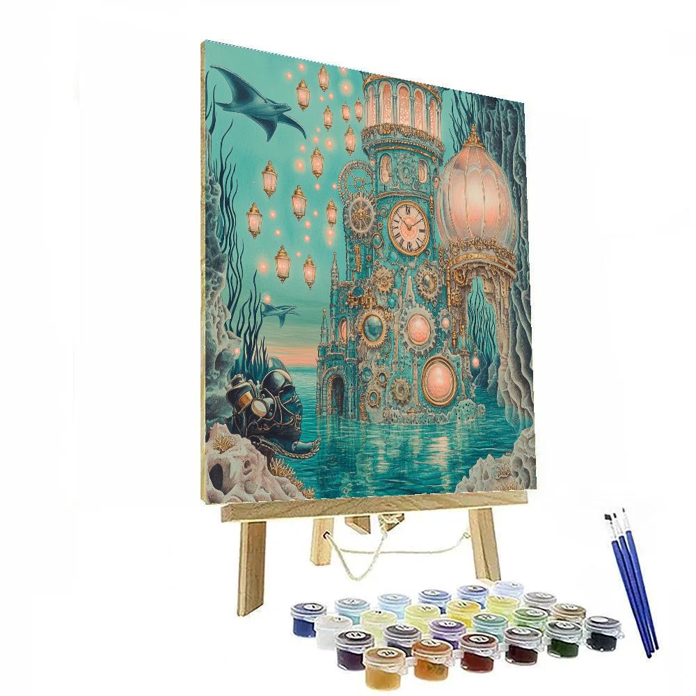 Clockwork Reef Castle paint by color