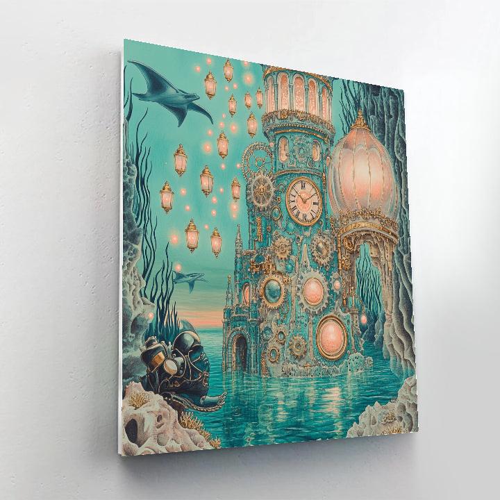 Clockwork Reef Castle paint by color
