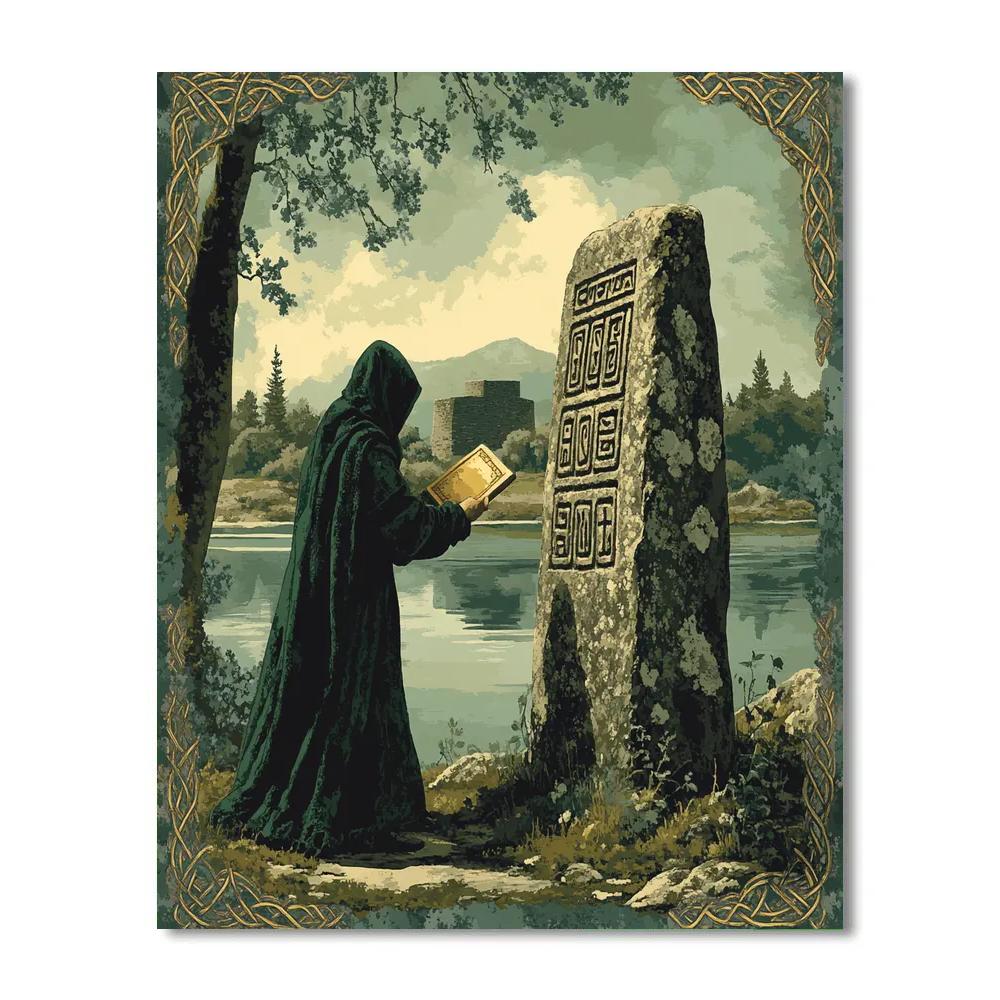 Loughside Ogham Chronicle Celtic painting number kit