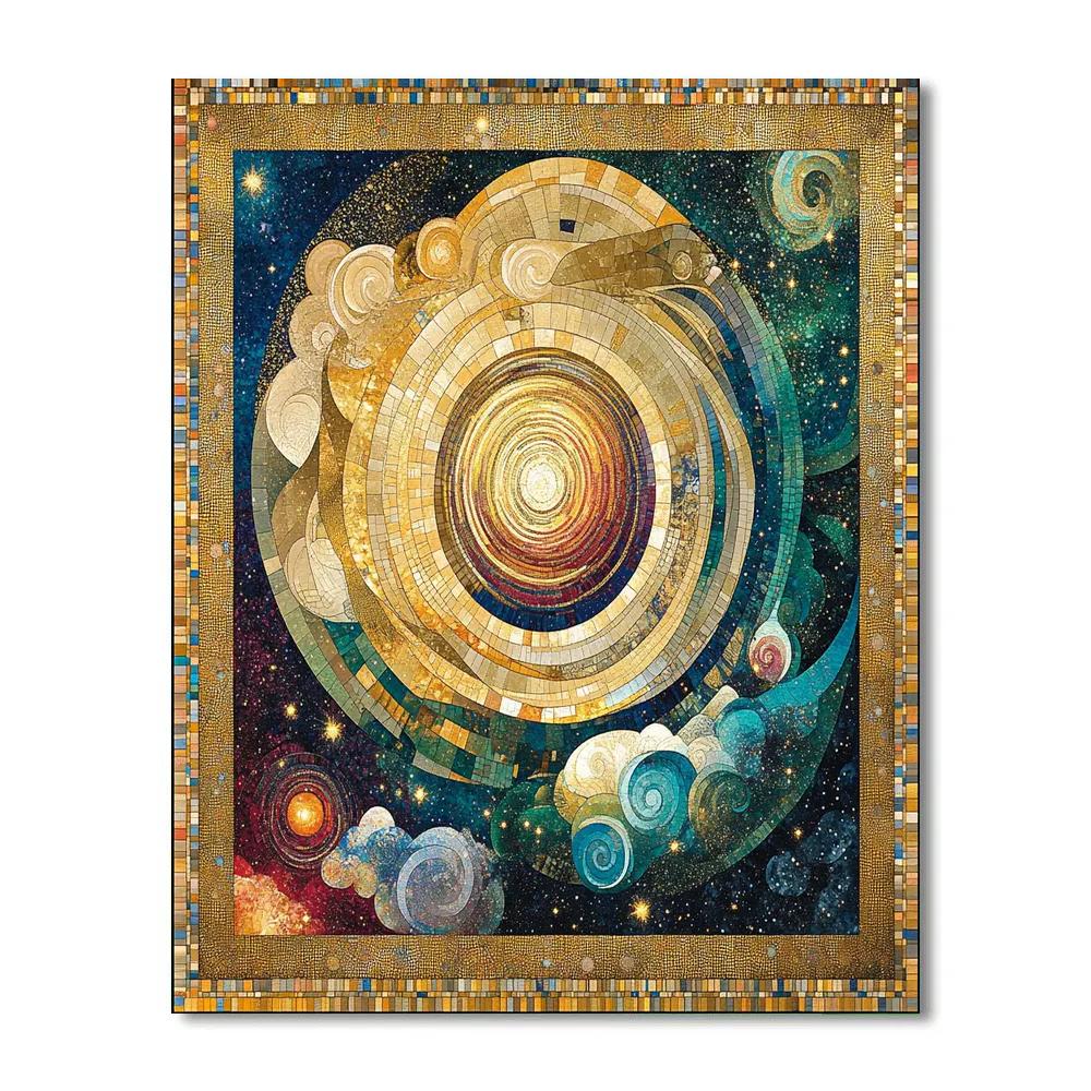Gustav Klimt Inspired Aurelia Nebula Tapestry Paint by numbers kits