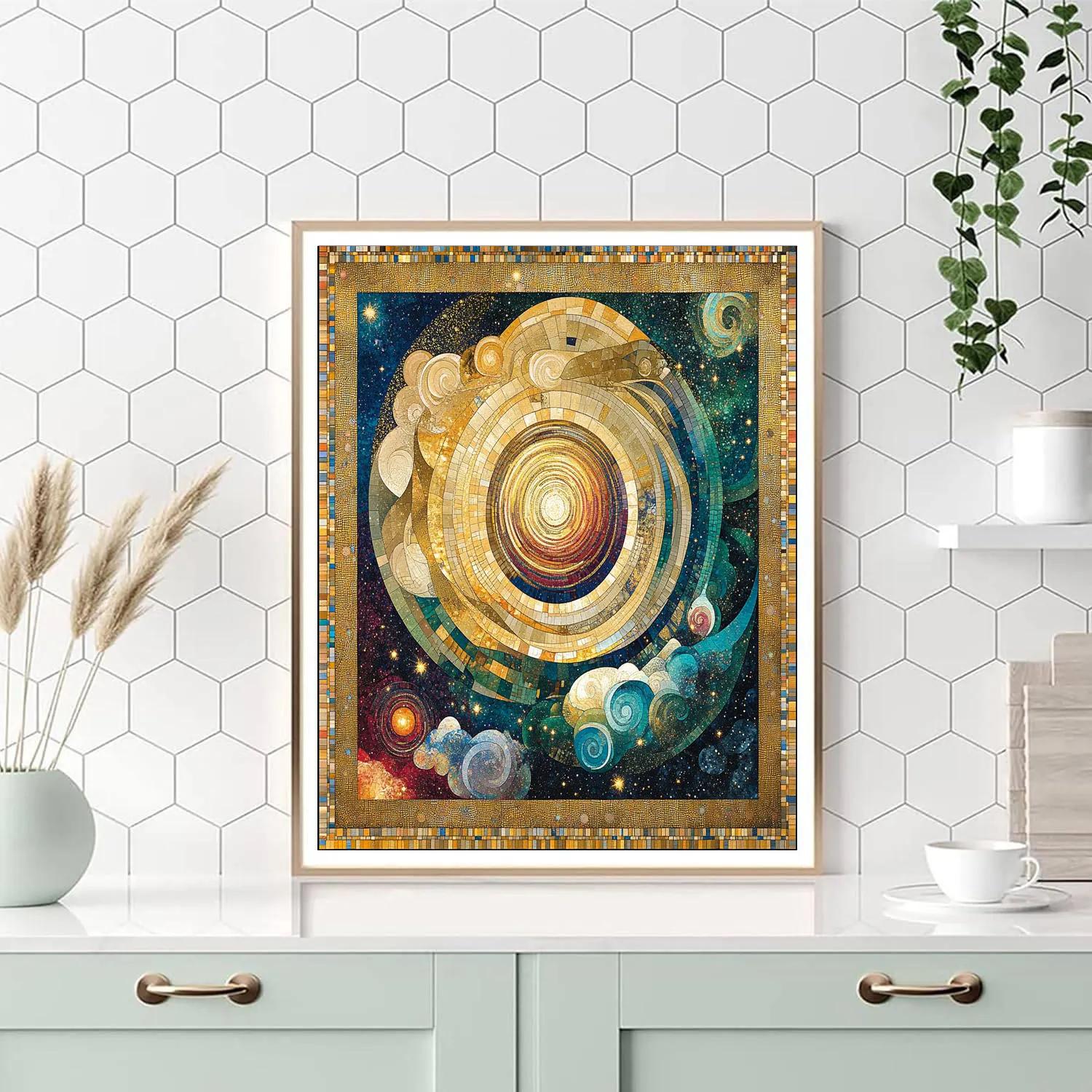 Gustav Klimt Inspired Aurelia Nebula Tapestry Paint by numbers kits