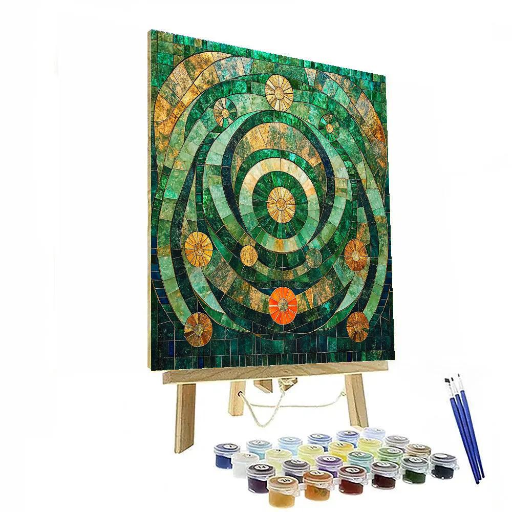 Gustav Klimt Inspired Symphony Of Seasons Patternfield paint by number