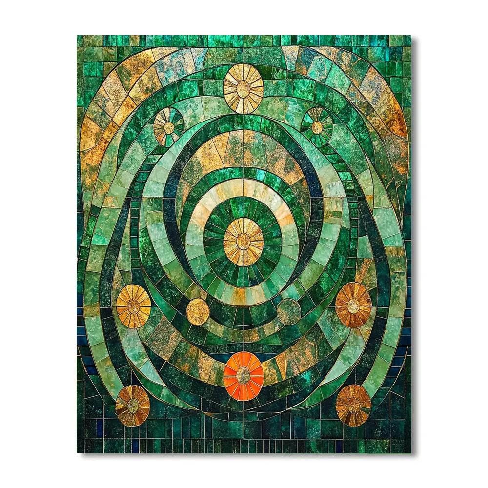 Gustav Klimt Inspired Symphony Of Seasons Patternfield paint by number