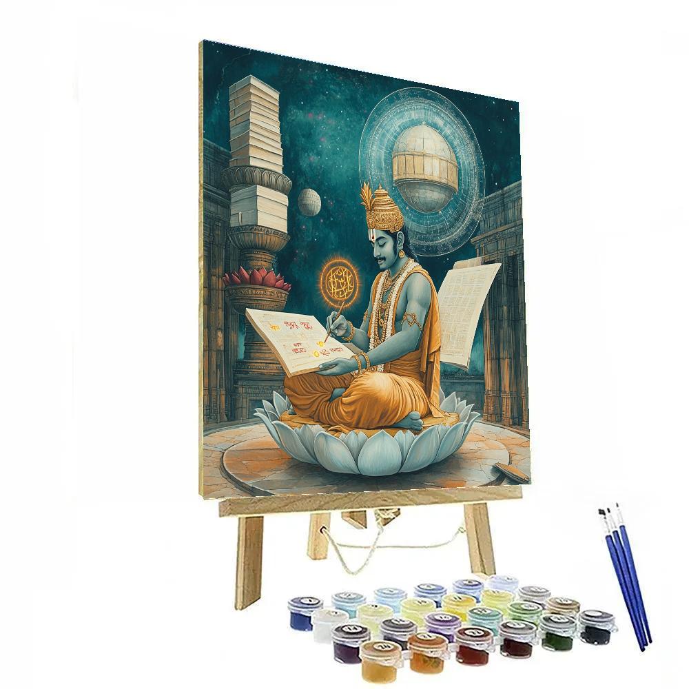 Cosmic Scriptorium Of Brahma paint by number
