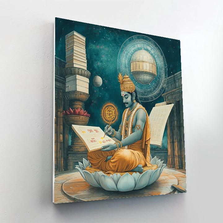 Cosmic Scriptorium Of Brahma paint by number