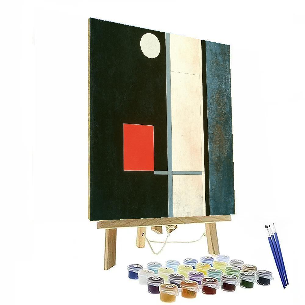 Kazimir Malevich Inspired Event Horizon Geometry Paint by numbers art