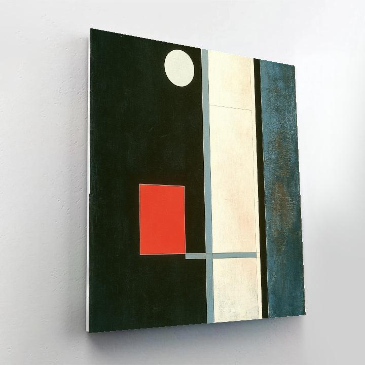 Kazimir Malevich Inspired Event Horizon Geometry Paint by numbers art