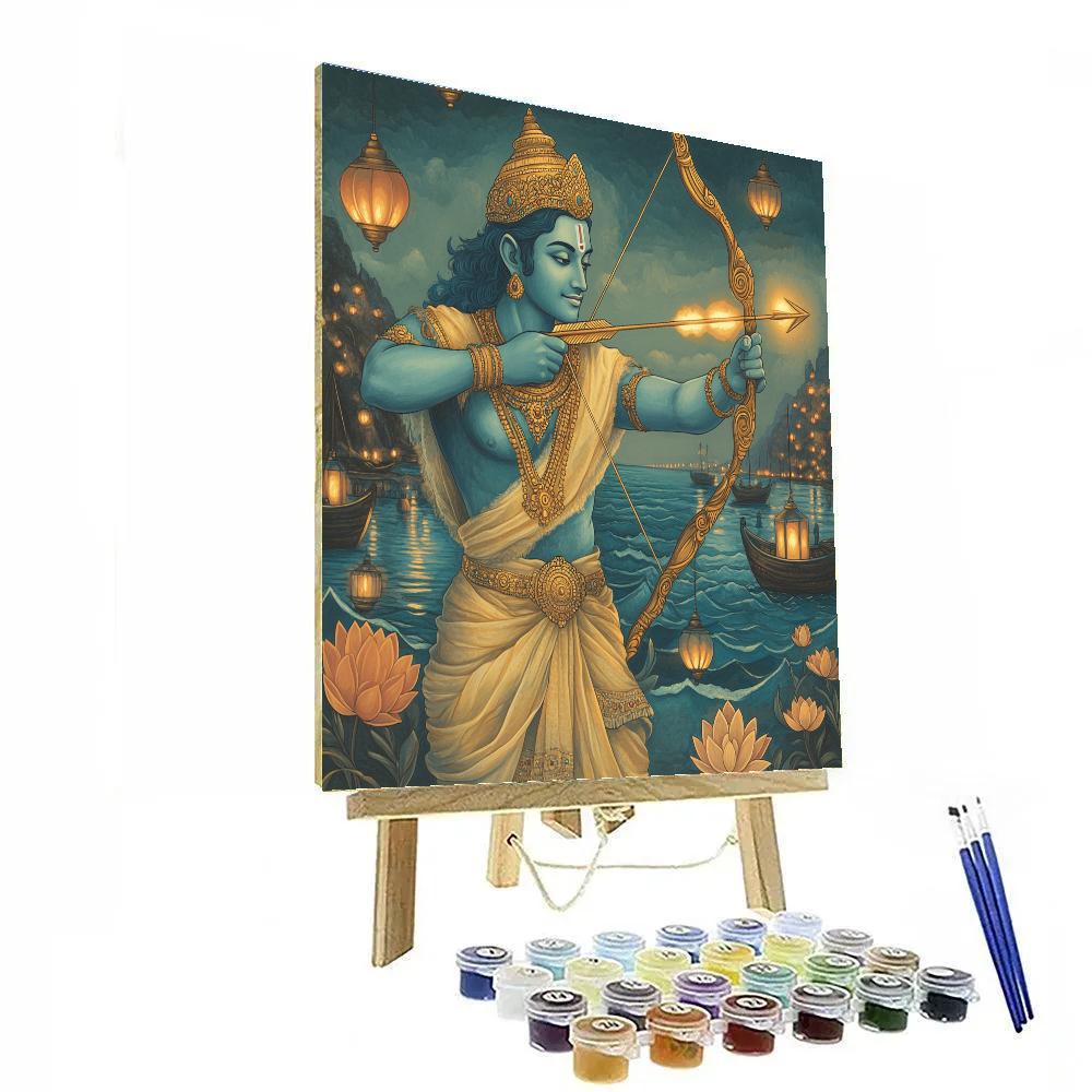 Harbor Lanterns For Rama Number painting