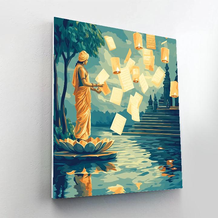Brahma Riverside Manuscript Festival paint by number
