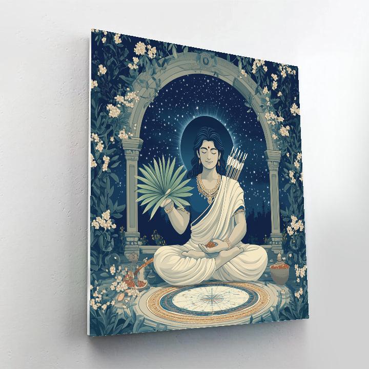 Rama Hyphen Crafted Star Map Blessing DIY paint by numbers