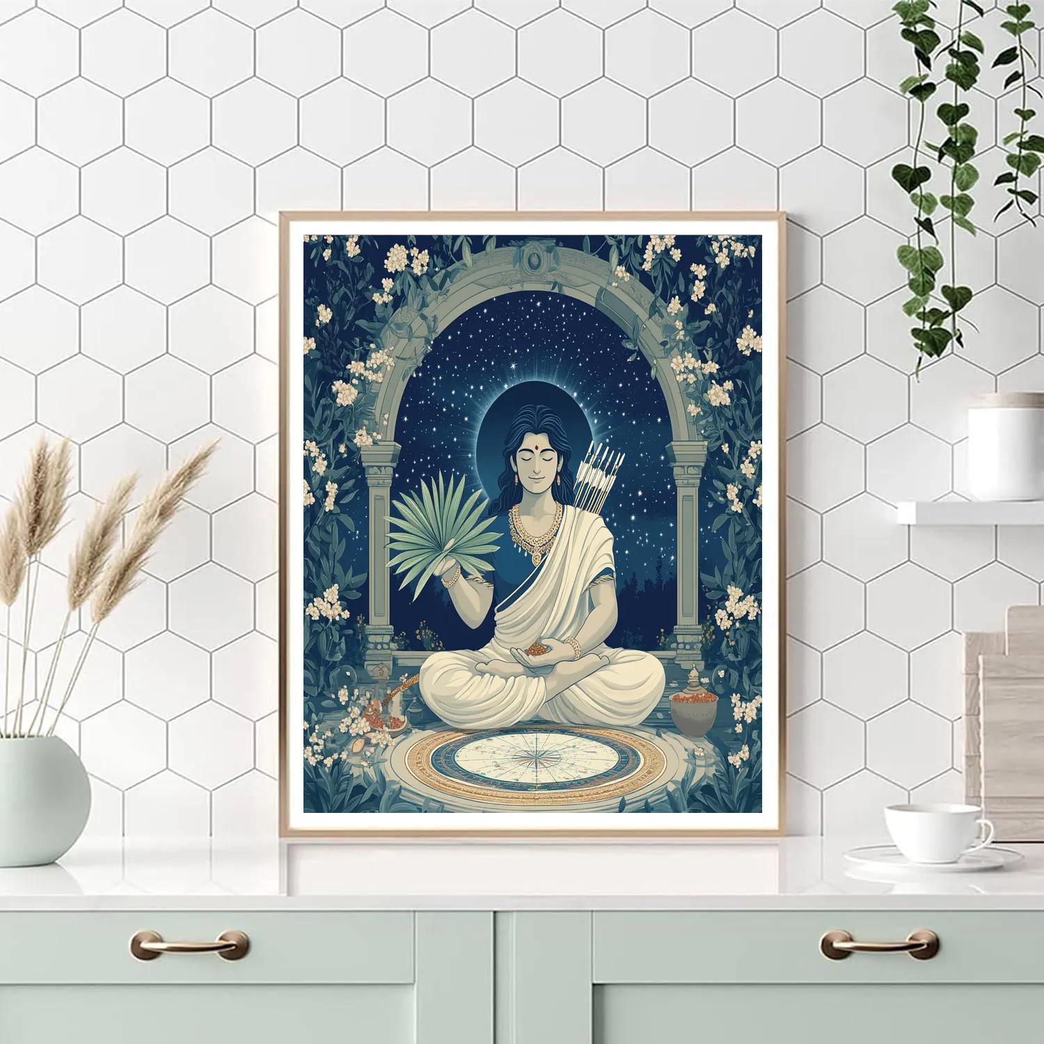 Rama Hyphen Crafted Star Map Blessing DIY paint by numbers