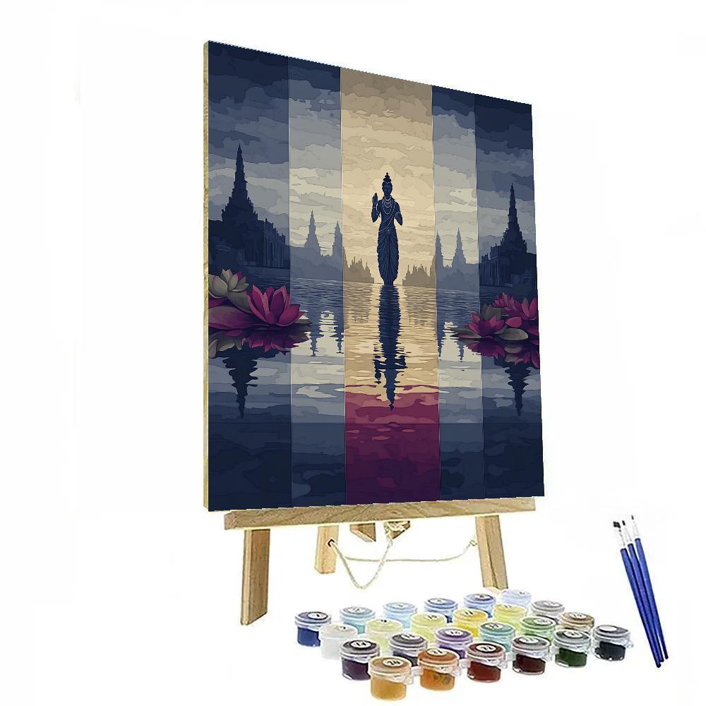 Mirror Lake Brahma Reflection Rite Paint by numbers kits