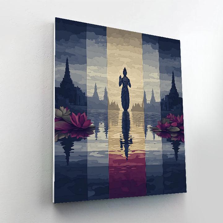 Mirror Lake Brahma Reflection Rite Paint by numbers kits
