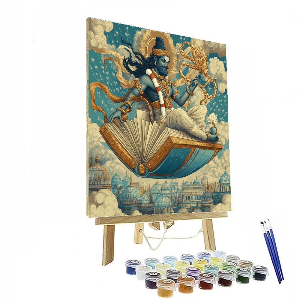 Brahma Sky Chariot Of Knowledge paint by number