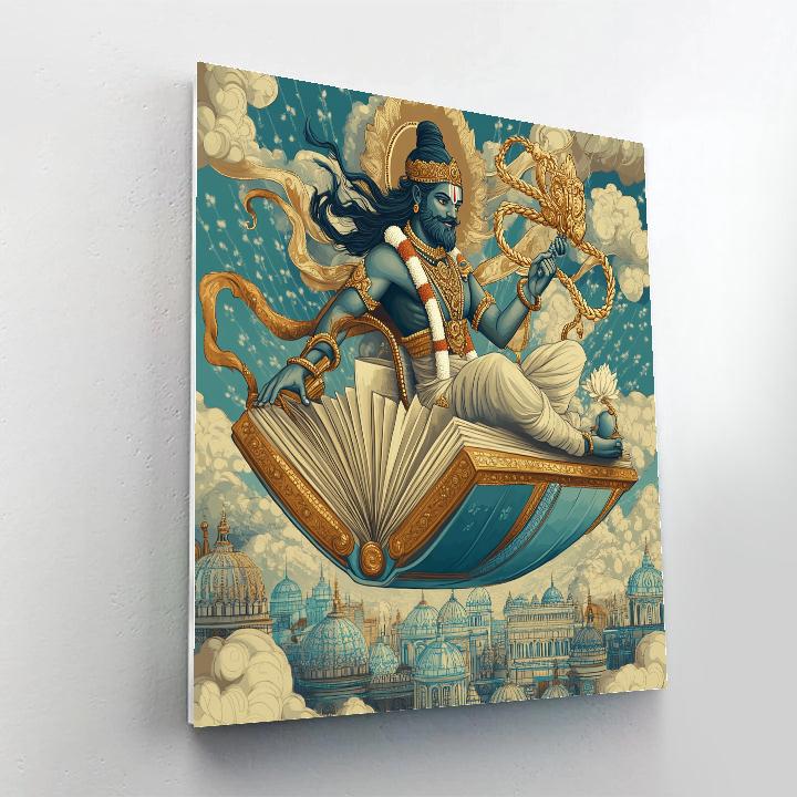 Brahma Sky Chariot Of Knowledge paint by number