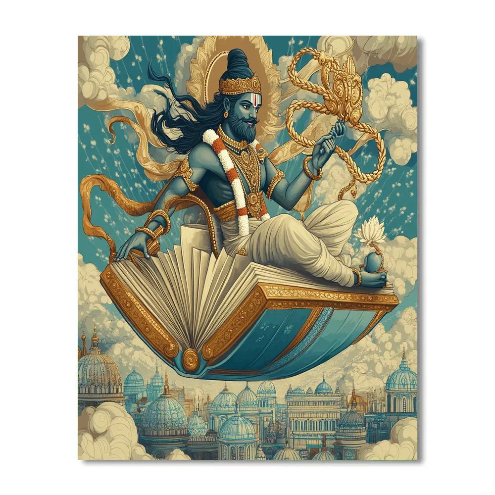 Brahma Sky Chariot Of Knowledge paint by number
