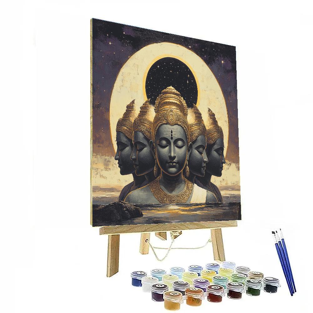 Brahma Eclipse Halo Meditation DIY paint by numbers