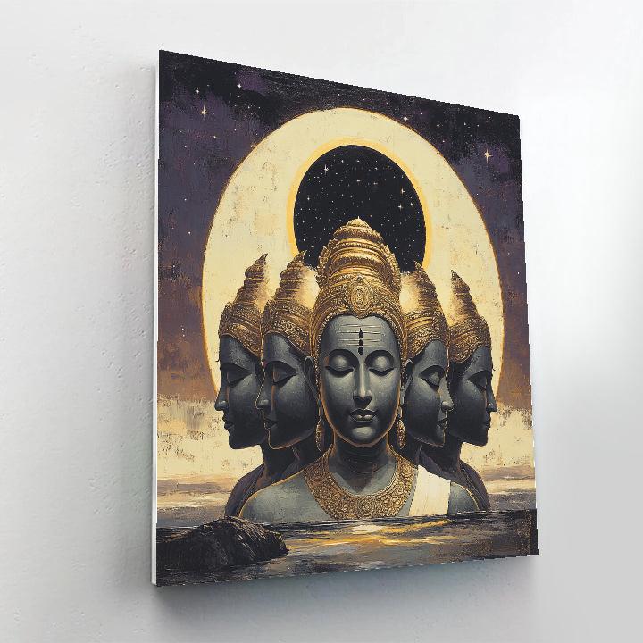 Brahma Eclipse Halo Meditation DIY paint by numbers