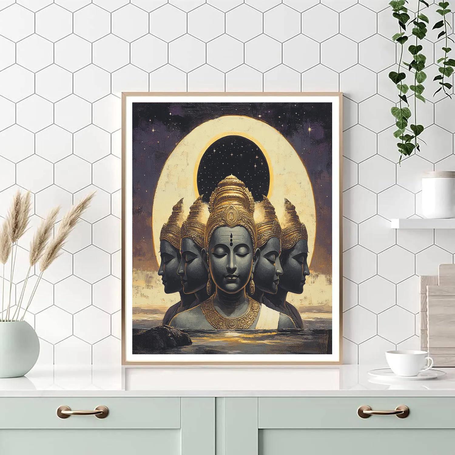 Brahma Eclipse Halo Meditation DIY paint by numbers