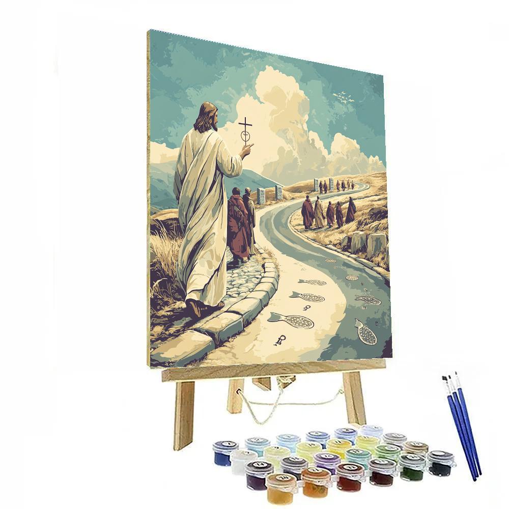Pilgrim Road With Jesus, Compass Of Hope Paint by numbers kits